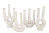 ISLA WHITE VASE TWIN TUBE 21X9X40CM NM