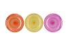DAYAH ORANGE MIX GLASS PLATE 29X2,5CM ASS P/1 NM