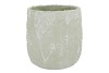 ALASKA GYPSY GREEN WHITEWASH POT 23X23X24CM NM