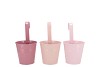 ZINC SUMMER PINK MIX BUCKET HANGING ASS 14X13X10CM NM
