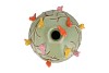BIRD PISTACHE VASE GLOBE 29X29X28CM NM