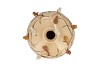 BIRD VASE GLOBE SAND 23X23X23CM NM