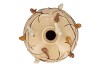 BIRD VASE GLOBE SAND 29X29X28CM NM