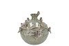 BIRD VASE TUBE MOSS 14X14X14CM