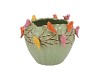 BIRD POT PISTACHE 19X19X15CM