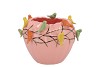 BIRD PINK POT 19X19X15CM NM
