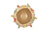 BIRD POT SAND 26X26X20CM