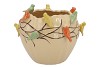 BIRD POT SAND 28X28X22CM