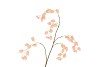 SILK BELLFLOWER SALMON 88CM