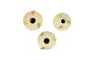 BIRD MUSHROOM VASE SAND ASS 14X14X20CM NM