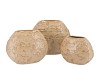 MIKA COZY SAND VASE OVAL STRUCTURE 34X14X27CM
