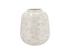 MIKA NORDIC WHITE VASE STRUCTURE 22X25CM