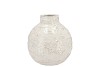 MIKA NORDIC WHITE VASE NECK STRUCTURE 18X18CM