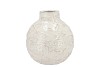 MIKA NORDIC WHITE VASE NECK STRUCTURE 23X23CM