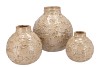 MIKA COZY SAND VASE NECK STRUCTURE 31X33CM