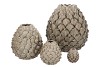 MIKA NORDIC GREEN VASE PINECONE EDGE 9X9CM
