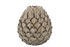MIKA NORDIC GREEN VASE PINECONE EDGE 23X24CM