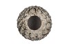 MIKA NORDIC GREEN VASE PINECONE EDGE 23X24CM
