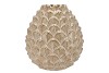 MIKA COZY SAND VASE PINECONE EDGE 34X37CM