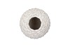 MIKA NORDIC WHITE VASE PINECONE EDGE 15X15CM