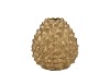 MIKA MAJESTIC GOLD VASE PINECONE EDGE 9X9CM