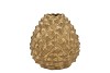 MIKA MAJESTIC GOLD VASE PINECONE EDGE 15X15CM