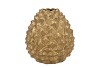 MIKA MAJESTIC GOLD VASE PINECONE EDGE 23X24CM