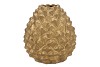 MIKA MAJESTIC GOLD VASE PINECONE EDGE 34X37CM