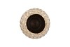 MIKA COZY SAND VASE LONG PINECONE EDGE 14X25CM