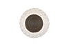MIKA NORDIC WHITE VASE LONG PINECONE EDGE 14X25CM