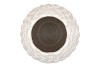 MIKA NORDIC WHITE VASE LONG PINECONE EDGE 26X50CM