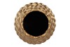 MIKA MAJESTIC GOLD VASE LONG PINECONE EDGE 26X50CM