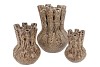 MIKA WILD LEOPARD VASE TUBE 14X20CM