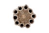 MIKA WILD LEOPARD VASE TUBE 18X25CM