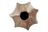 MIKA WILD BROWN VASE WAVY SPHERE NECK 31X40CM
