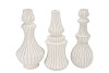 MIKA NORDIC WHITE VASE CURVES ASS 20X39CM