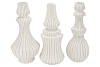 MIKA NORDIC WHITE VASE CURVES ASS 28X57CM