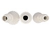 MIKA NORDIC WHITE VASE CURVES ASS 28X57CM