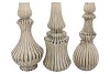 MIKA NORDIC GREEN VASE CURVES ASS 28X57CM NM