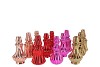 MIKA JOLLY PINK VASE CURVES ASS 9X16CM