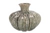 MIKA NORDIC GREEN VASE SPHERE NECK 30X23CM