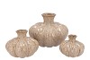 MIKA SCOTTISH SAND VASE SPHERE NECK 30X23CM