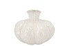 MIKA SCOTTISH WHITE VASE SPHERE NECK 20X16CM