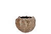 MIKA WILD BROWN POT WAVY 14X10CM
