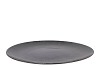 MELAMINE WILD BLACK PLATE 47X47X2CM