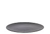MELAMINE WILD BLACK PLATE 40X40X2CM