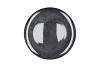 MELAMINE WILD BLACK PLATE 40X40X2CM