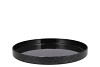 MELAMINE WILD BLACK TRAY ROUND 32X32X3CM NM