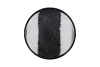 MELAMINE WILD BLACK TRAY ROUND 32X32X3CM NM