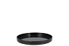 MELAMINE WILD BLACK TRAY ROUND 22X22X2CM